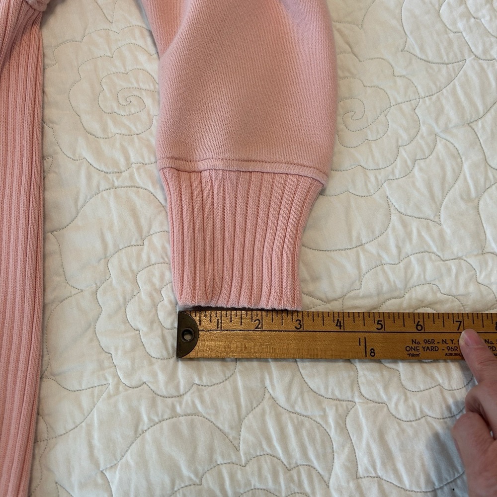 Aerie Oversized Crewneck Women's Size XS / TP Pink Ribbed Sides Trim Cozy Lounge - Picture 12 of 15